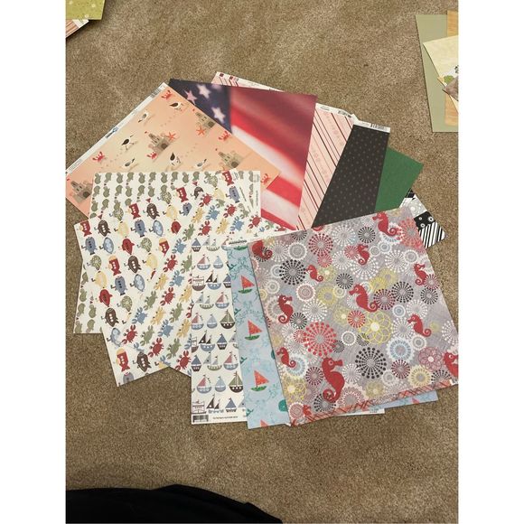 Scrapbook Paper 5 Pounds Various Bundles Crafting Scrapbooking Card Making - Picture 16 of 16